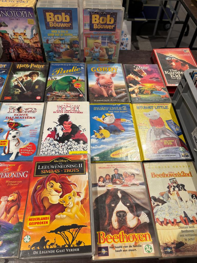 Lot videocassettes, Cd's en Dvd's, VHS | Kinderen en Jeugd, Ophalen, Gebruikt