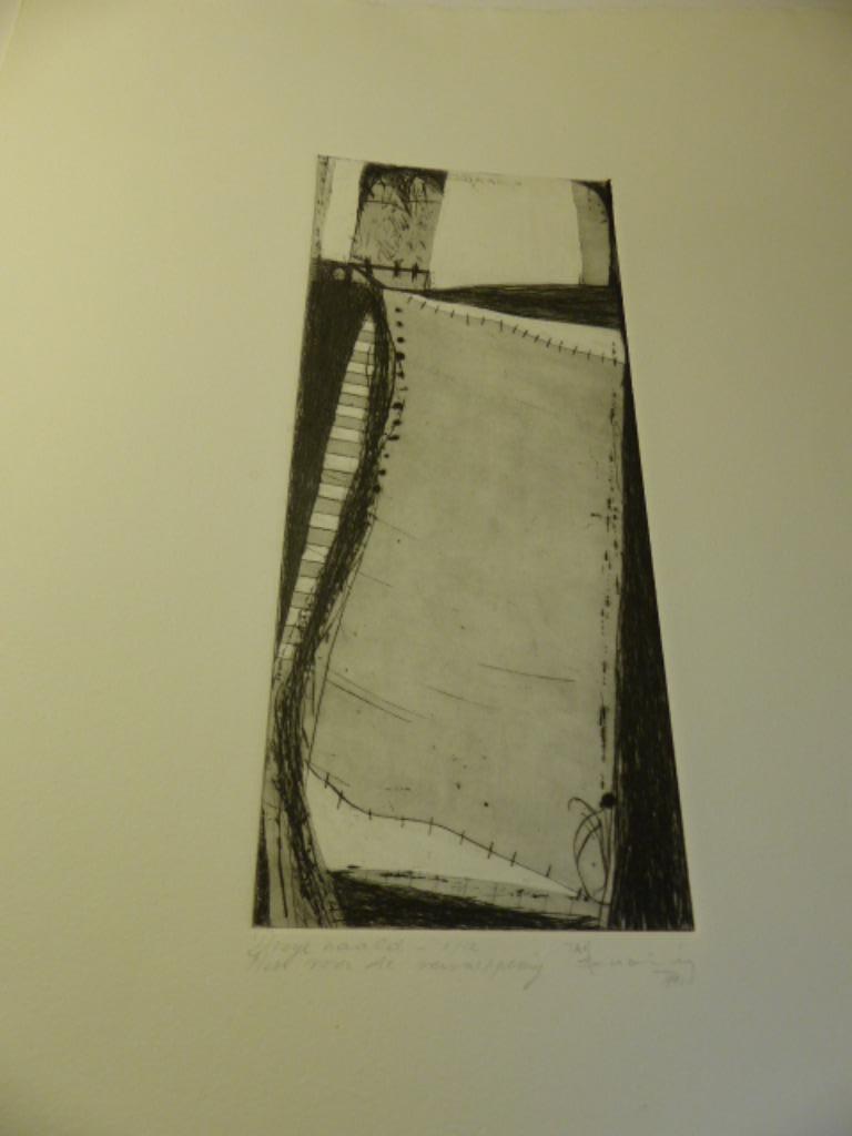 SCHEIR, Jan, gravure à l'aiguille sèche, JUSTE AVANT LA DÉCH, Enlèvement ou Envoi