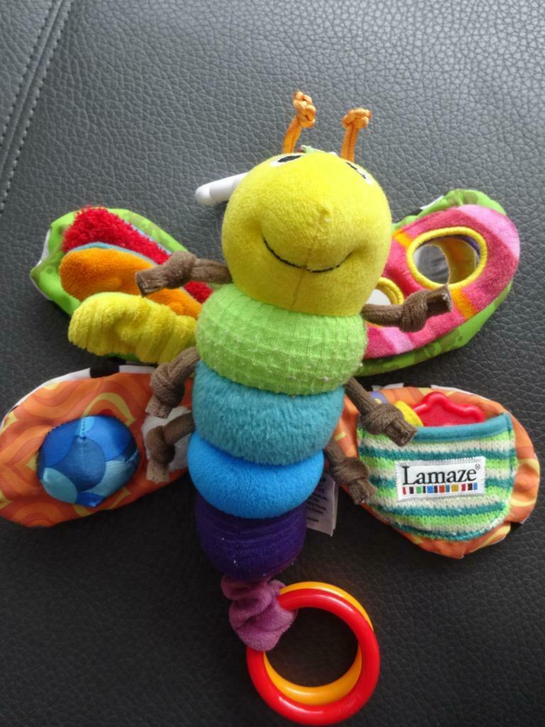 babyspeelgoed lamaze vlinder, Ophalen of Verzenden, Zo goed als nieuw, Overige typen, Met geluid