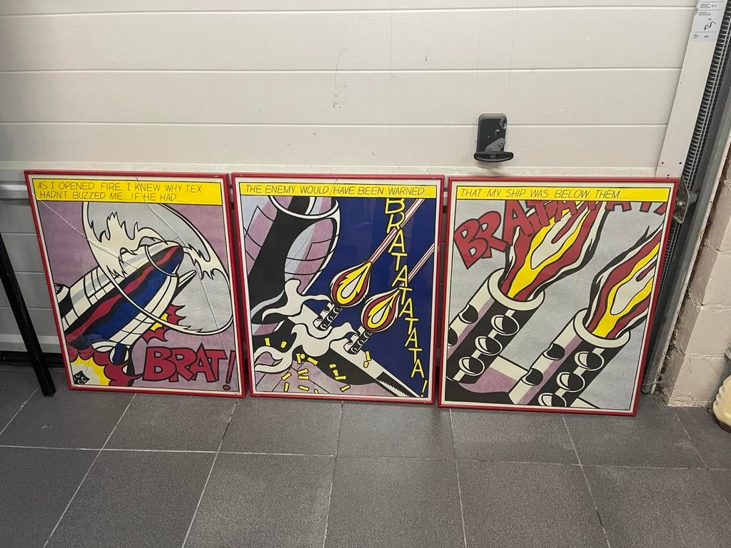 Roy Lichtenstein as i opened fire 3 luik, Enlèvement