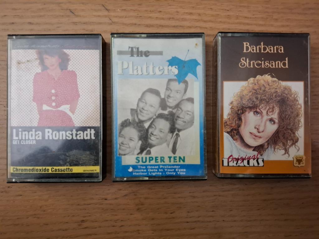 K7 audio Barbara Streisand - The Platters - Linda Ronstadt, CD & DVD, Cassettes audio, Enlèvement ou Envoi, Utilisé