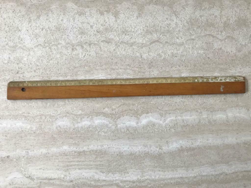 Vintage houten meetlat - 50cm (zn2948), Ophalen of Verzenden, Overige typen