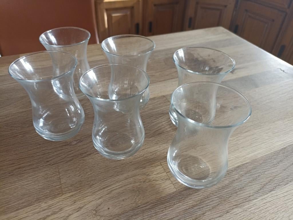 Lot 6 petits verres à thé, Enlèvement ou Envoi, Comme neuf