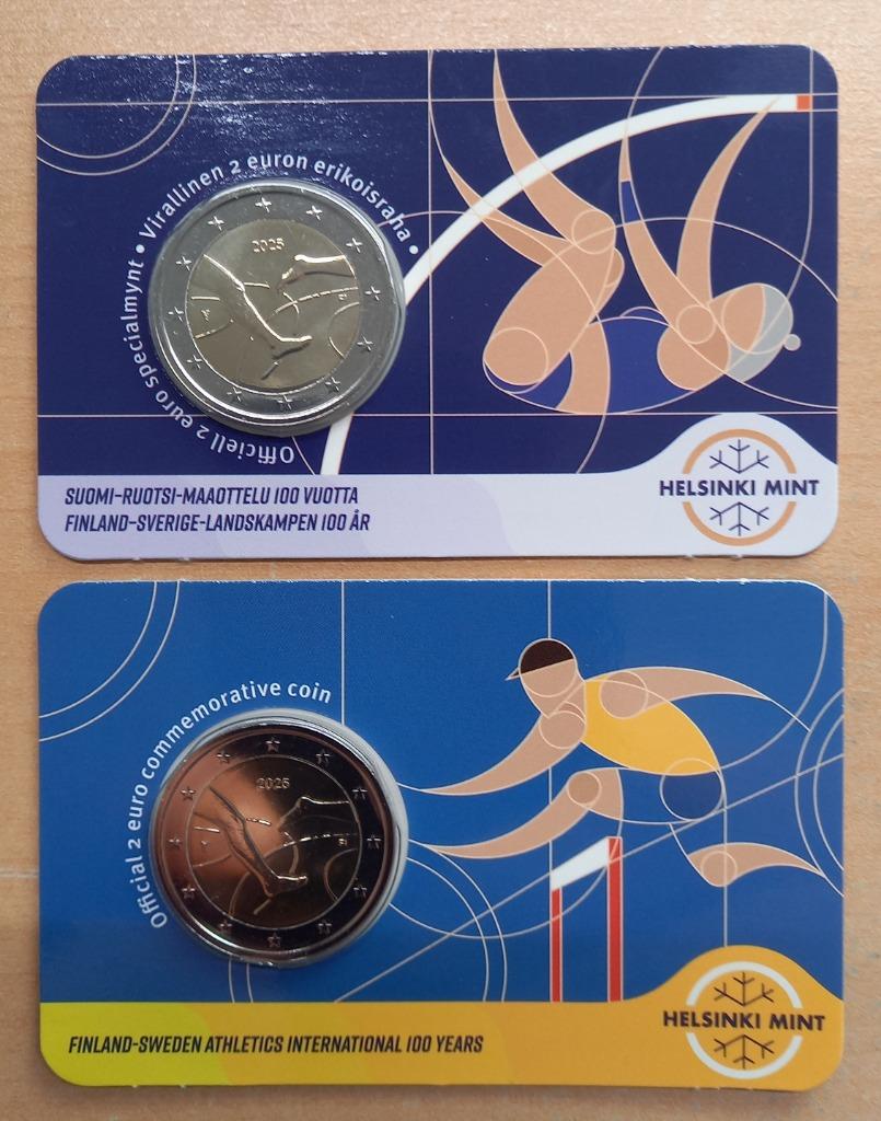 2 EURO 2025  FINLAND  ATLETIEK  ( ENGELSE / FINSE )   € 9,50, Ophalen of Verzenden, Finland, 2 euro, Losse munt
