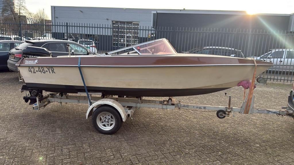 Riamar boot - Mercury 50pk, Watersport en Boten, Ophalen, Gebruikt, Minder dan 70 pk, 3 tot 6 meter