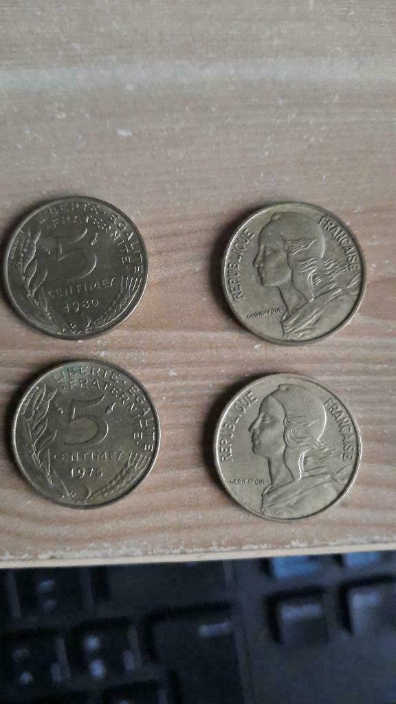 Pièces 5 centimes français, Enlèvement ou Envoi, France, Monnaie en vrac