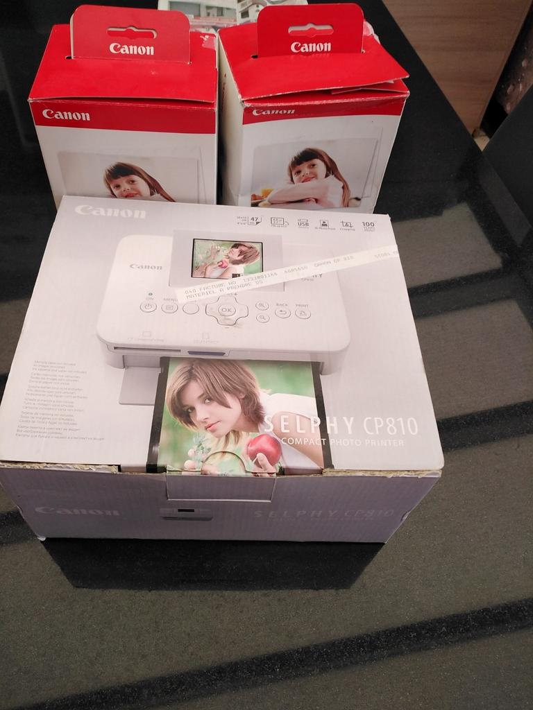 Canon SELPHY cp810 Comme neuve avec 2 boîtes neuves, Enlèvement, Comme neuf
