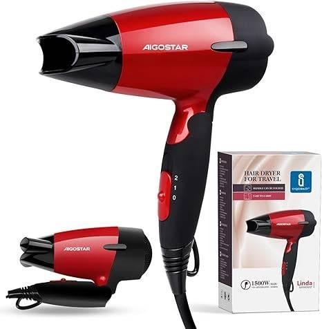 Aigostar | compacte reishaardroger | GRATIS LEVERING, Handtassen en Accessoires, Uiterlijk | Haarverzorging, Nieuw, Haardroger