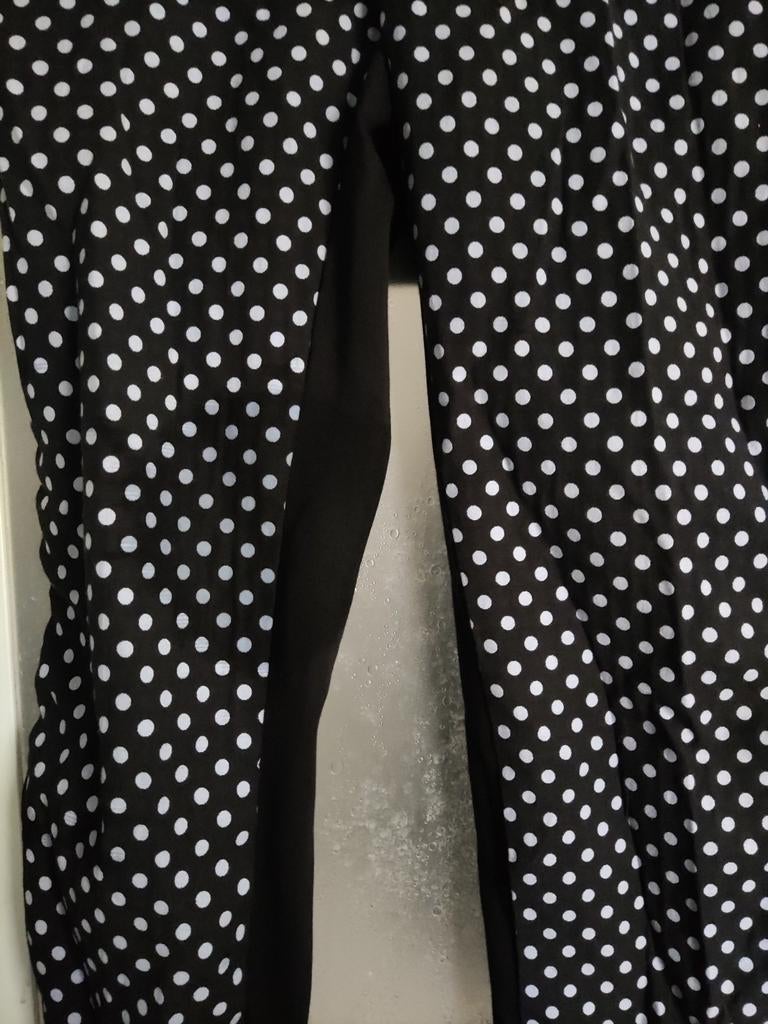 PINKO dotted dark black stretch pants, size: 40, Ophalen of Verzenden, Zo goed als nieuw