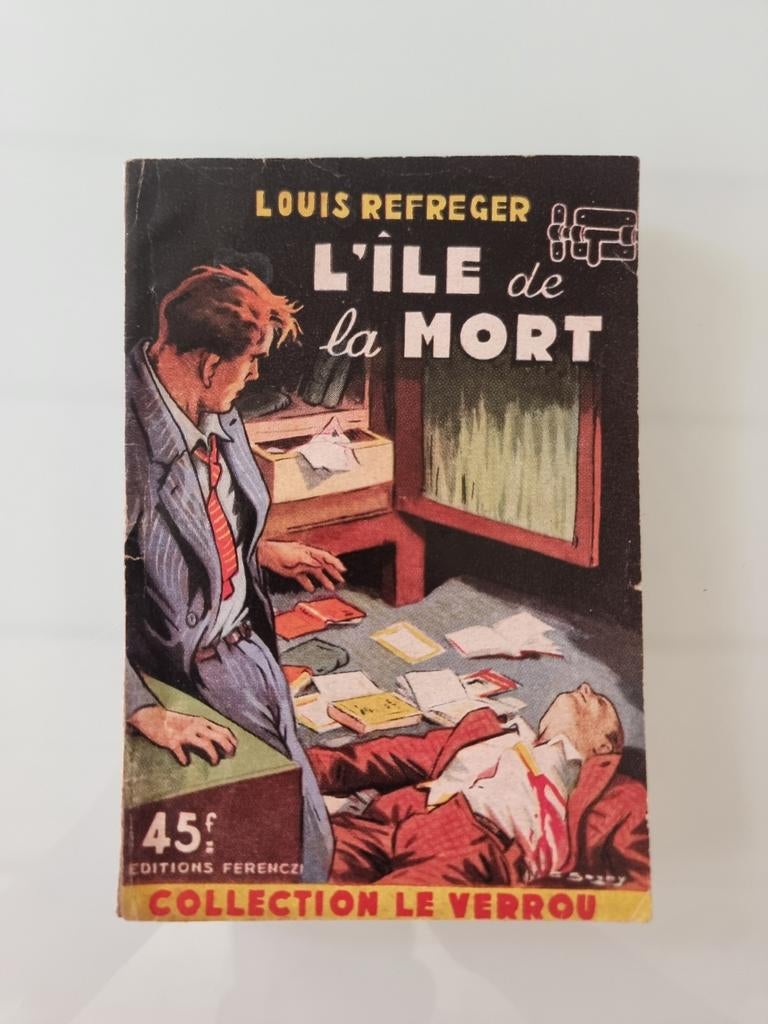 Léo Malet - L'île de la mort - Éd. Ferenczi 1952, Boeken, Ophalen of Verzenden, Gelezen