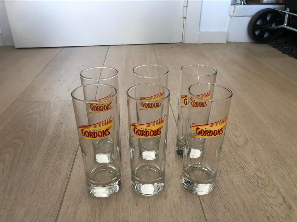 6 nouveaux verres à gin Gordon, Collections, Enlèvement, Comme neuf