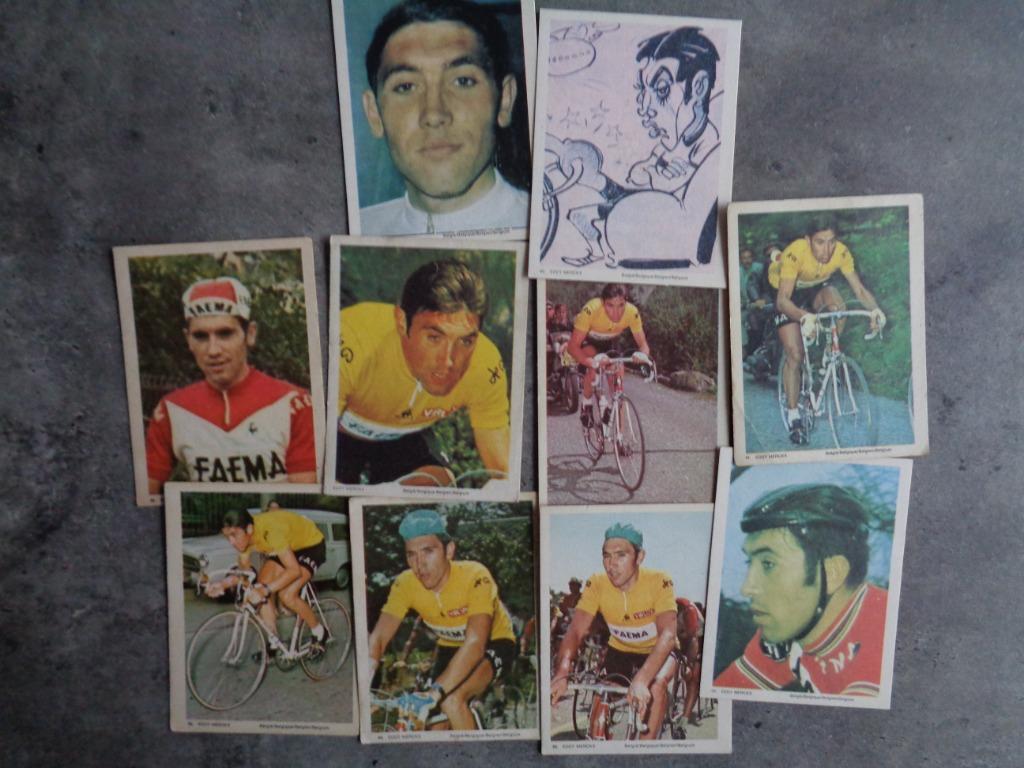 MONTY gum PLAATJES kaarten EDDY MERCKX  10x zeldzaam beste w, Hobby en Vrije tijd, Stickers en Plaatjes, Zo goed als nieuw, Verzenden