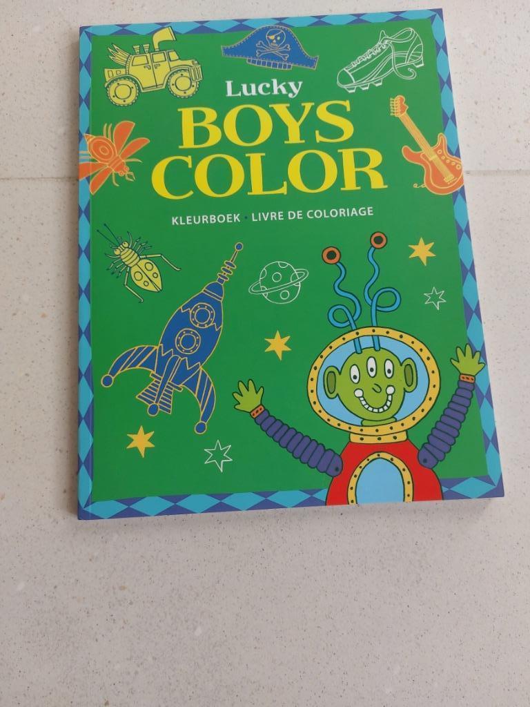 Kleurboek Lucky BOYS COLOR (NIEUW), Ophalen, Nieuw, Knutselen