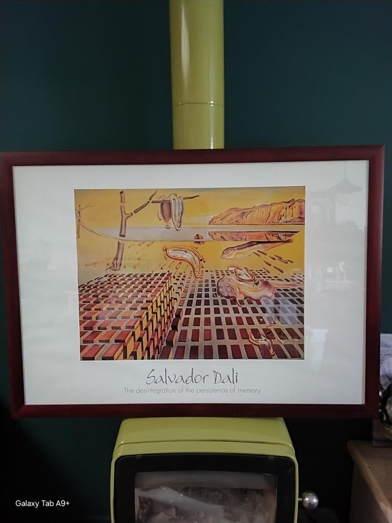 Kunstdruk Salvador Dali La Desintegration de la Persistance, Ophalen of Verzenden, Schilderij