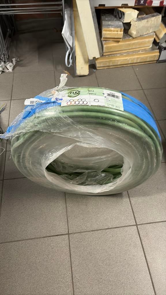 50 m VOB-kabel 5G 1,5 mm2 Greenflex, Doe-het-zelf en Bouw, Elektriciteit en Kabels, Ophalen, Nieuw