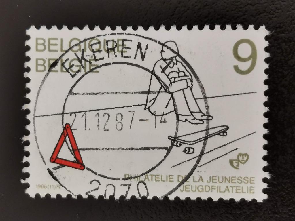 Belgique 1986 - 25e édition du World Cartoonale à Knokke-Hei, Enlèvement ou Envoi, Affranchi
