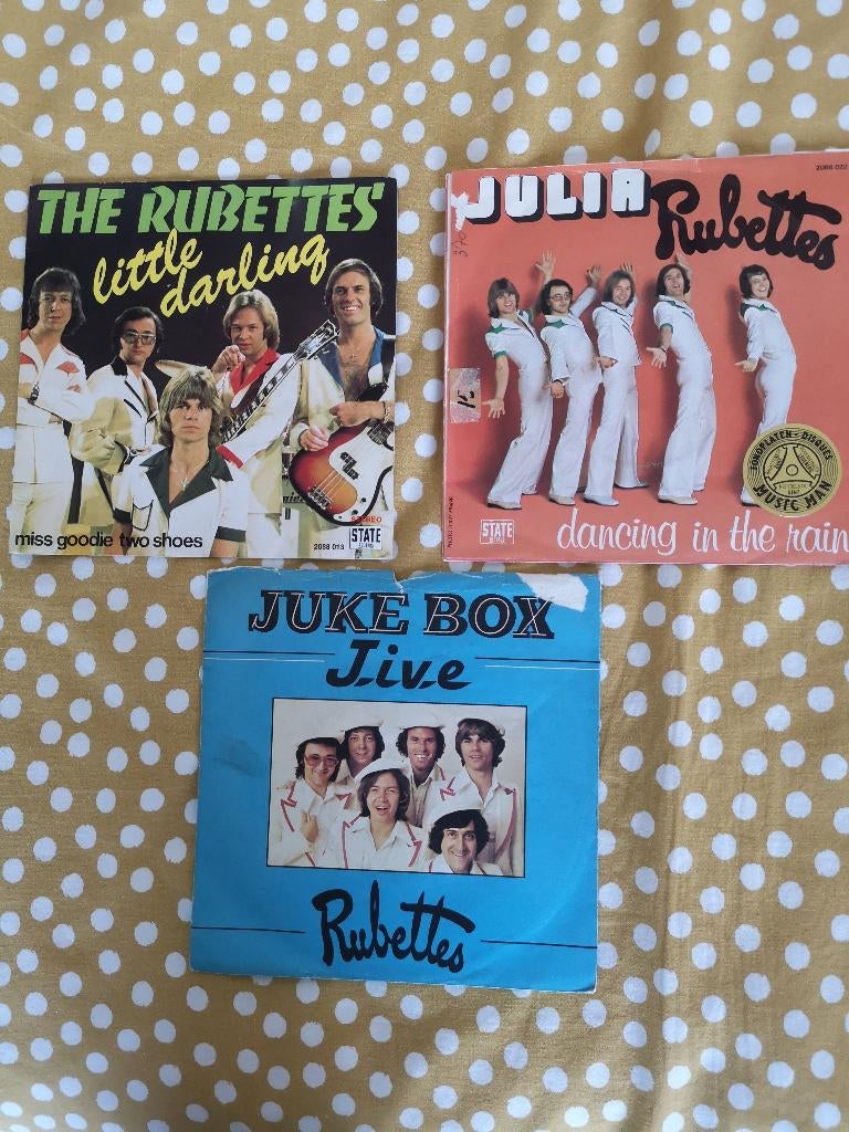 3x the rubettes'-little darling-julia-juke box j.i.v.e, Enlèvement ou Envoi, Single, Utilisé, Pop