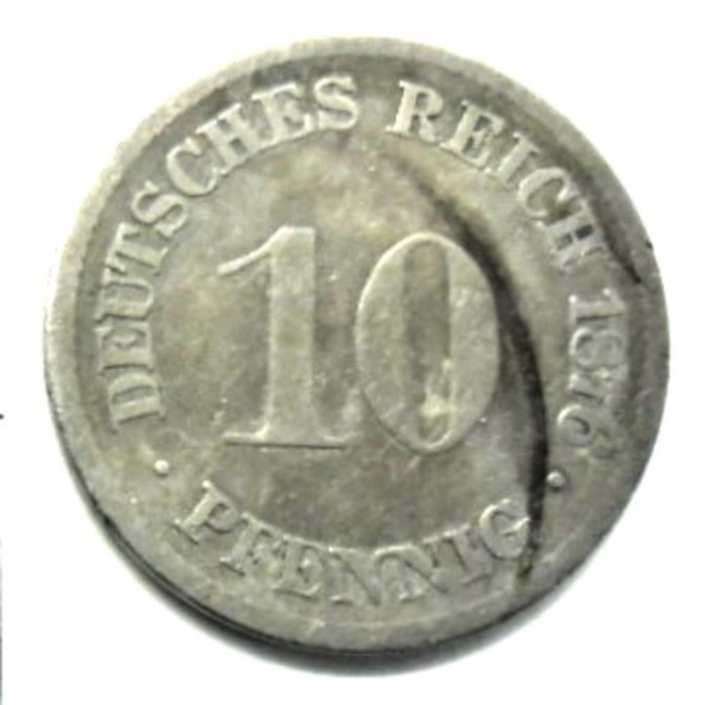 Allemagne 10 pfennig 1876 H  belle monnaie KM# 4, Enlèvement ou Envoi, Allemagne, Monnaie en vrac