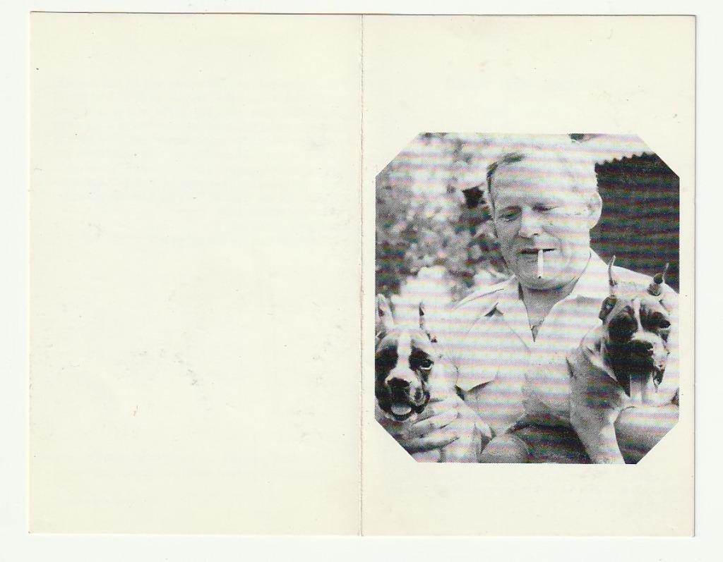 Lot 5 doodsprentjes met hond, Verzenden, Bidprentje