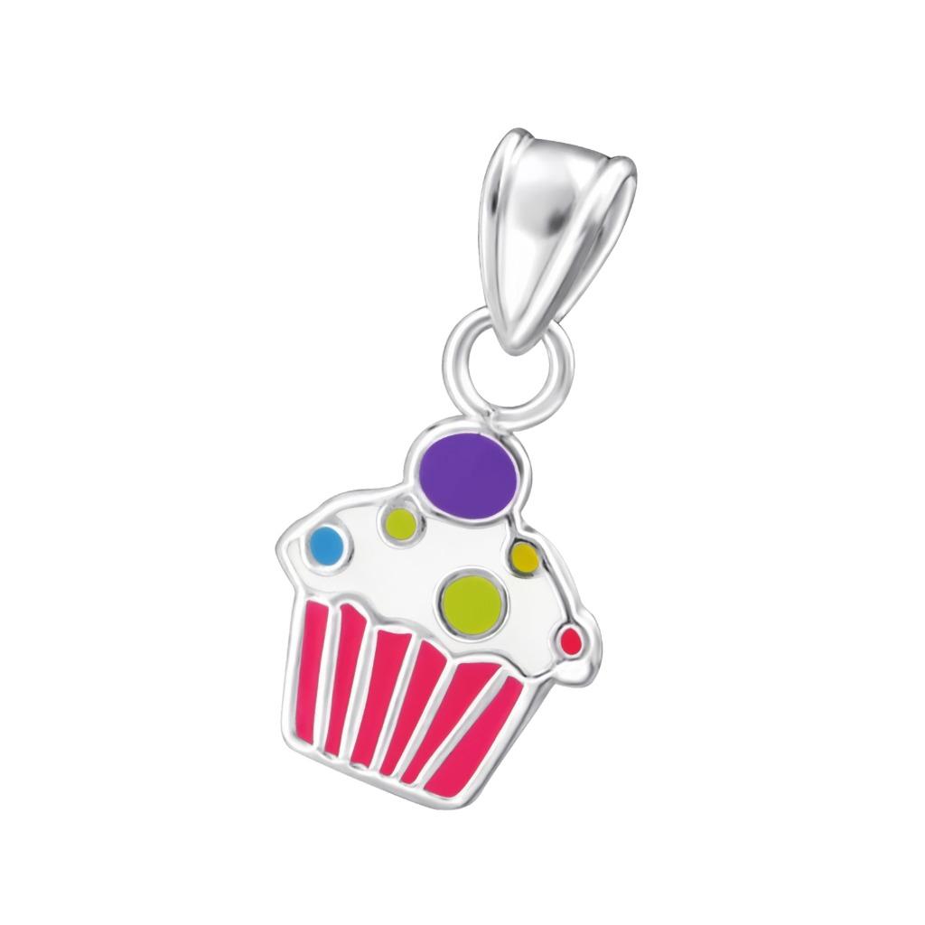 Pendentif pour enfant Cupcake en argent sterling 925 - OP=OP, Enlèvement ou Envoi, Neuf, Pendentif