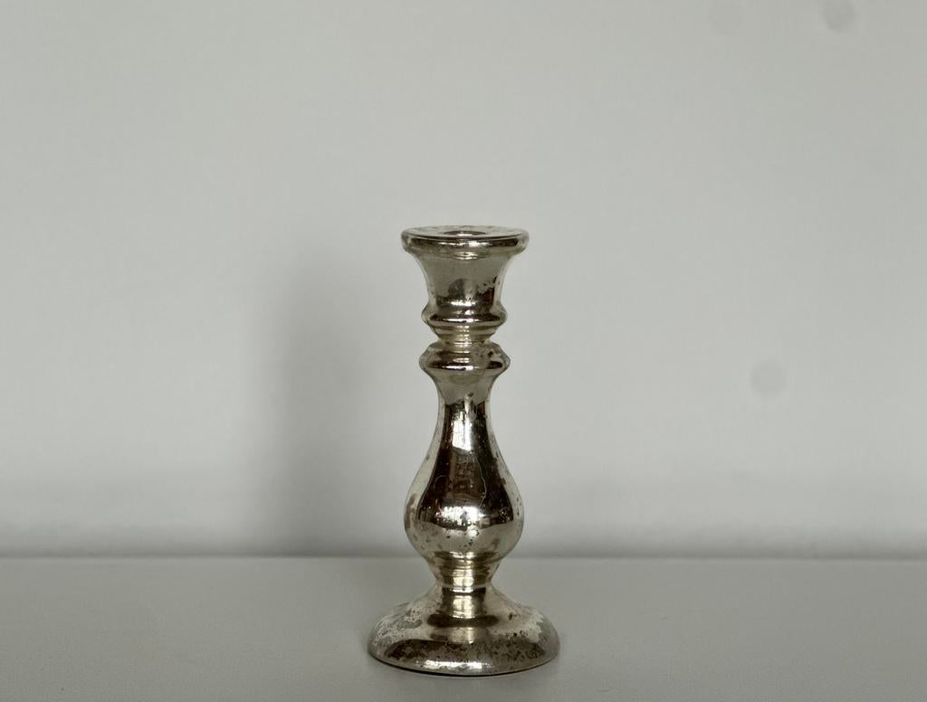 Antieke kandelaar | Zilverglas, Ophalen, Glas