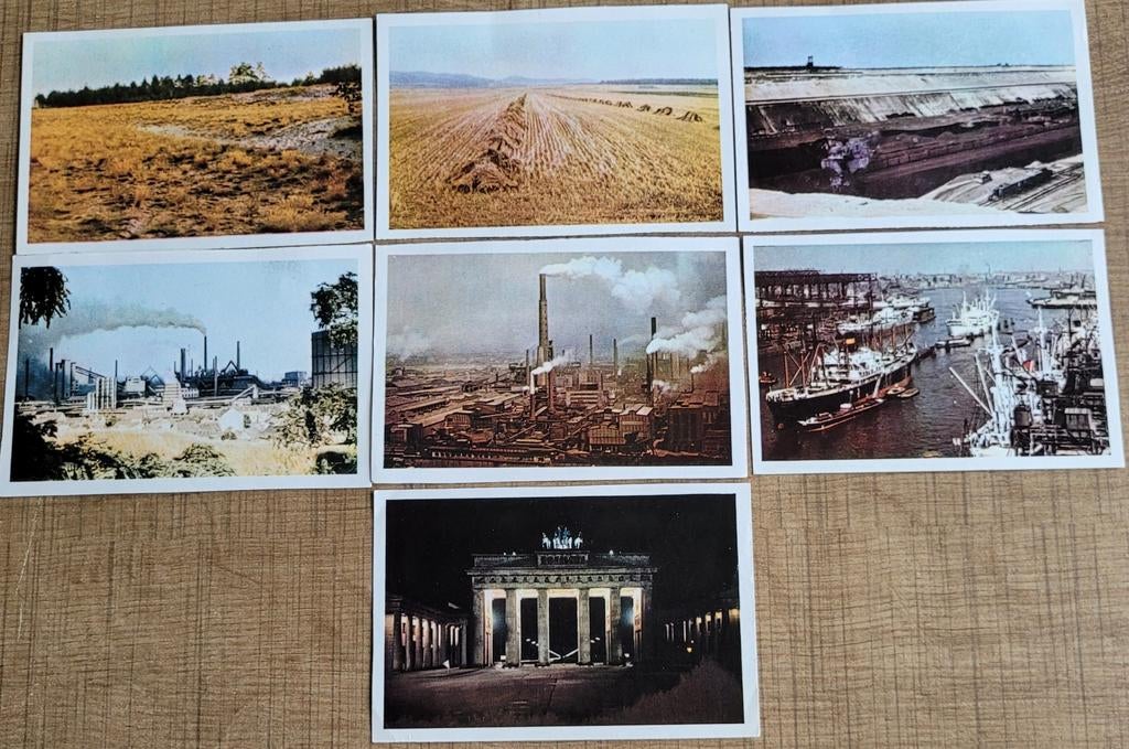 7 oude fotoprentjes: reeks Duitsland, Ophalen of Verzenden, Gebruikt, Overige onderwerpen, Prent