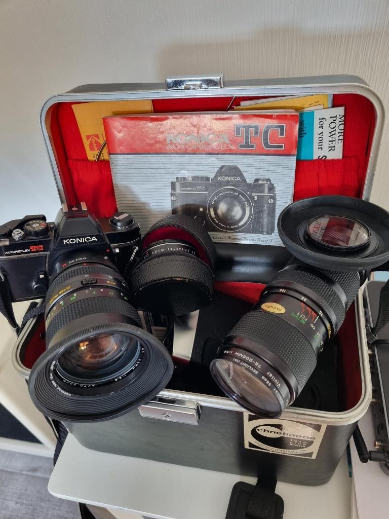 Konica TC autoreflex avec objectifs vivitar, Enlèvement, Utilisé, Reflex miroir, Konica