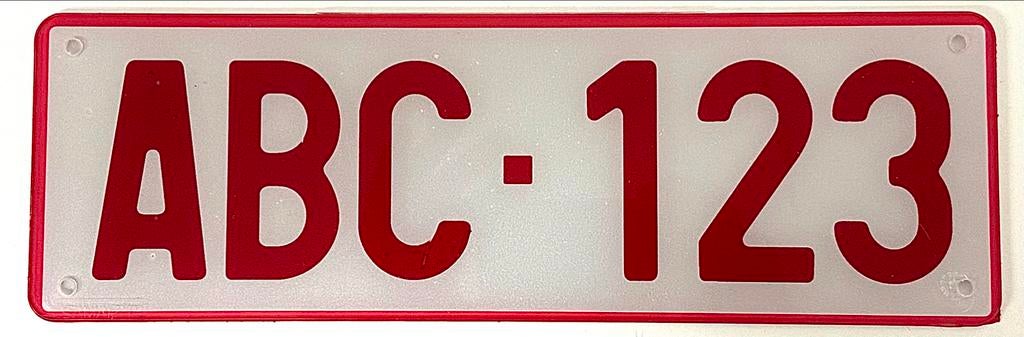 PLEXI kentekenplaat 34x11cm, ., Nieuw, Ophalen of Verzenden, .