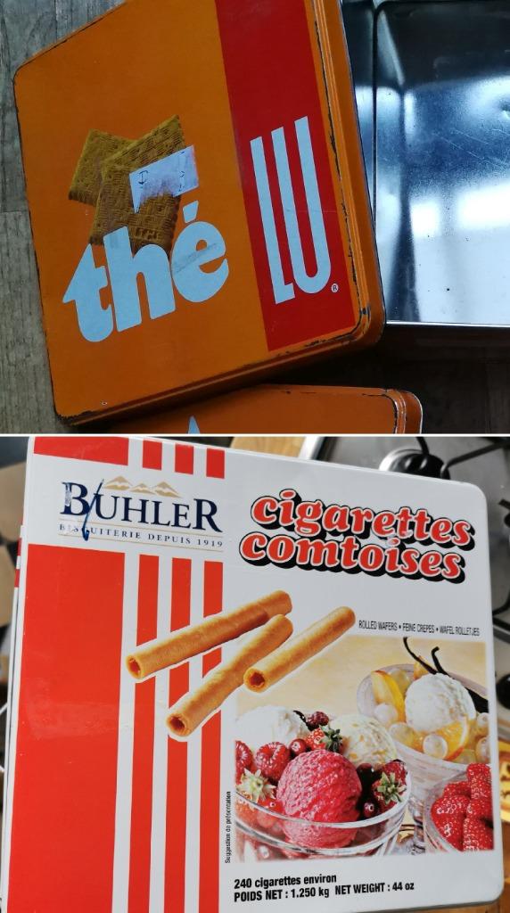 Blikken doos, koekjesdoos, retro doos vintage blik, prijs/st, Verzamelen, Blikken, Ophalen, Gebruikt, Overige