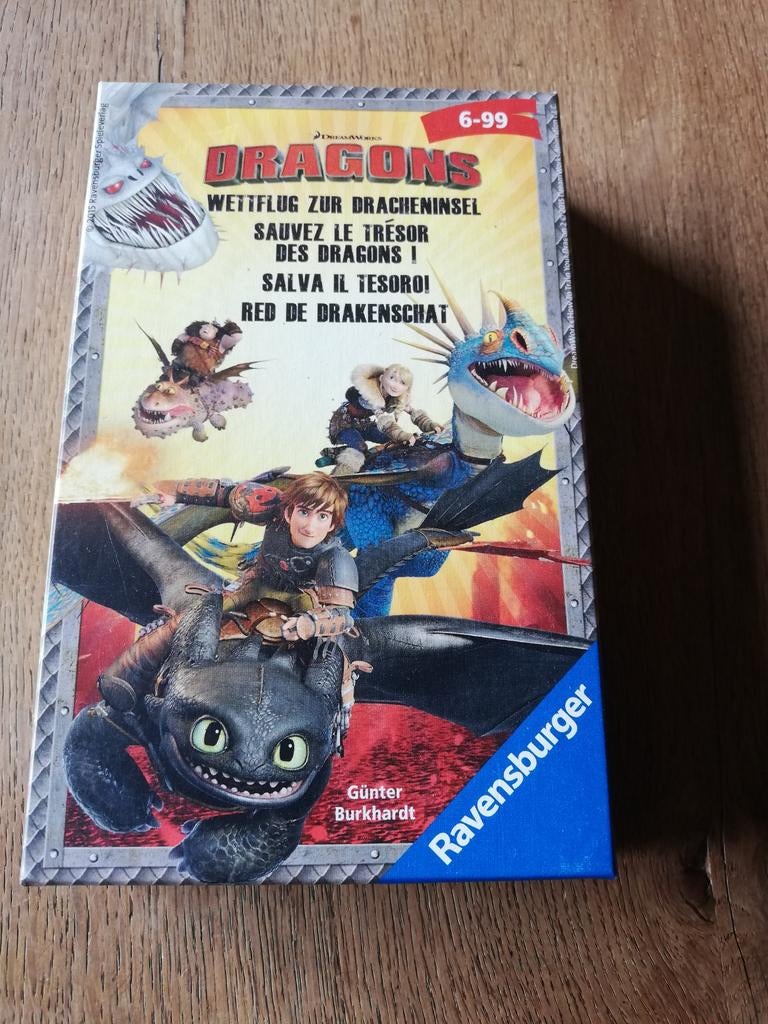 Jeu de société ravensburger "Sauvez le trésor des dragons", Trois ou quatre joueurs, Enlèvement ou Envoi, Utilisé, Ravensburger