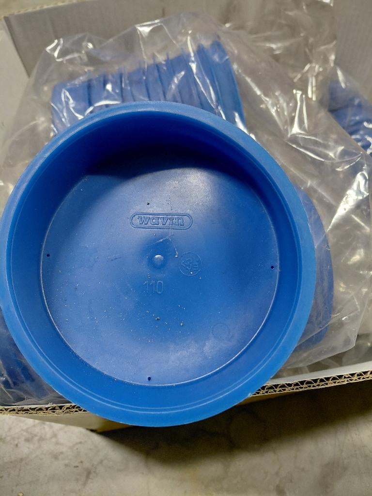 Pvc afdekkap wavin 110 mm blauw, Neuf, 80 mm ou plus, PVC, Enlèvement
