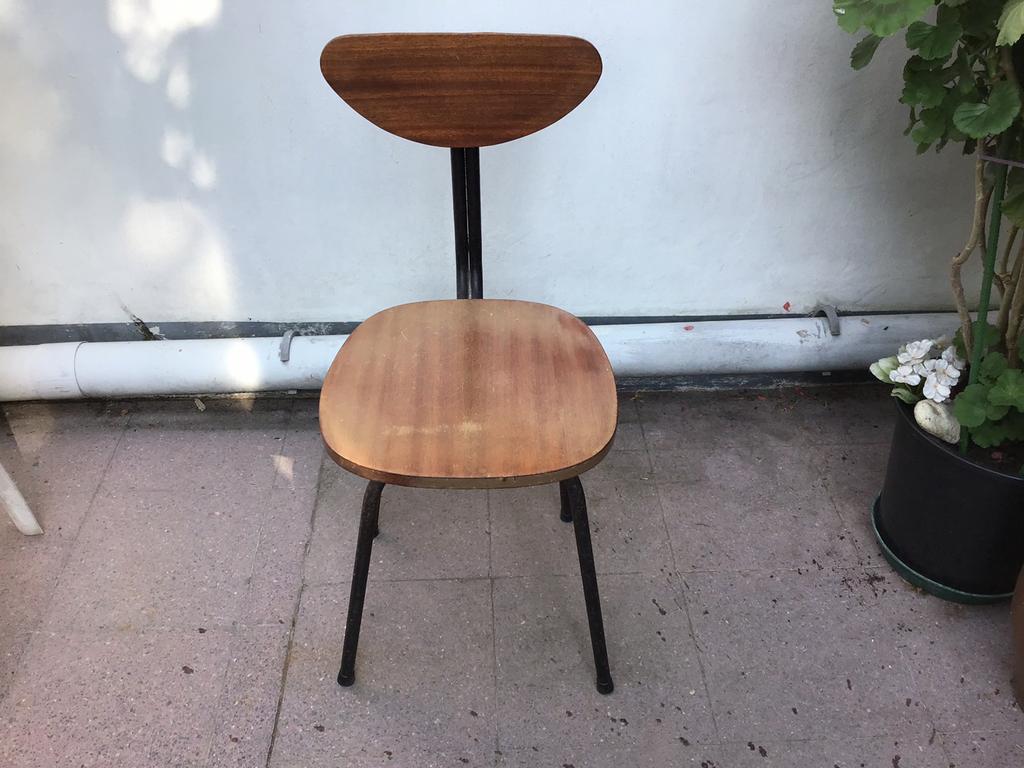 Chaise vintage en bois  - teak, Maison & Meubles, Chaises, Brun, Bois