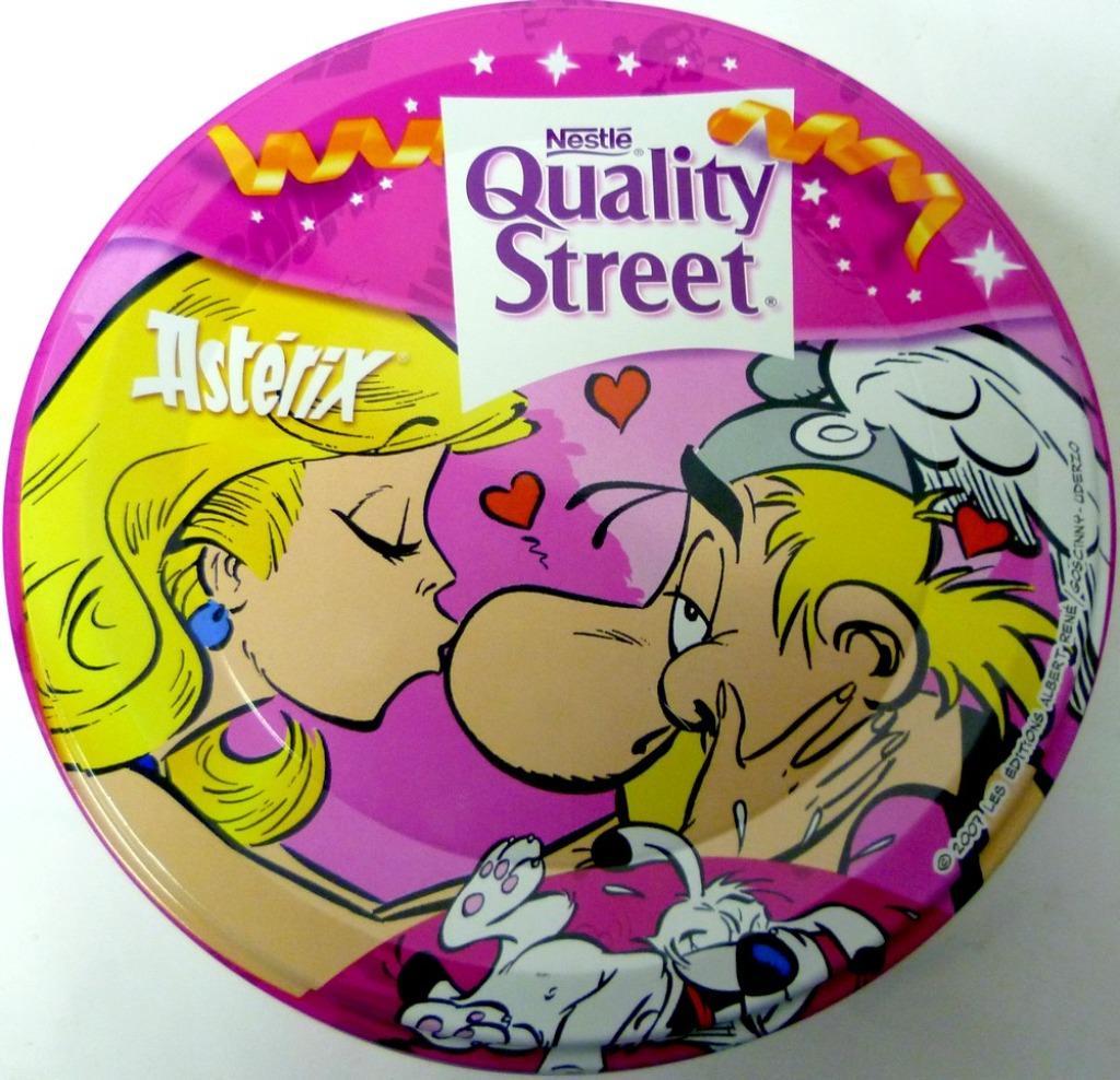 Boîte en fer 240 Gr : Astérix Falbala et Idéfix, Collections, Boîte en métal, Comme neuf, Autre, Autres marques, Enlèvement