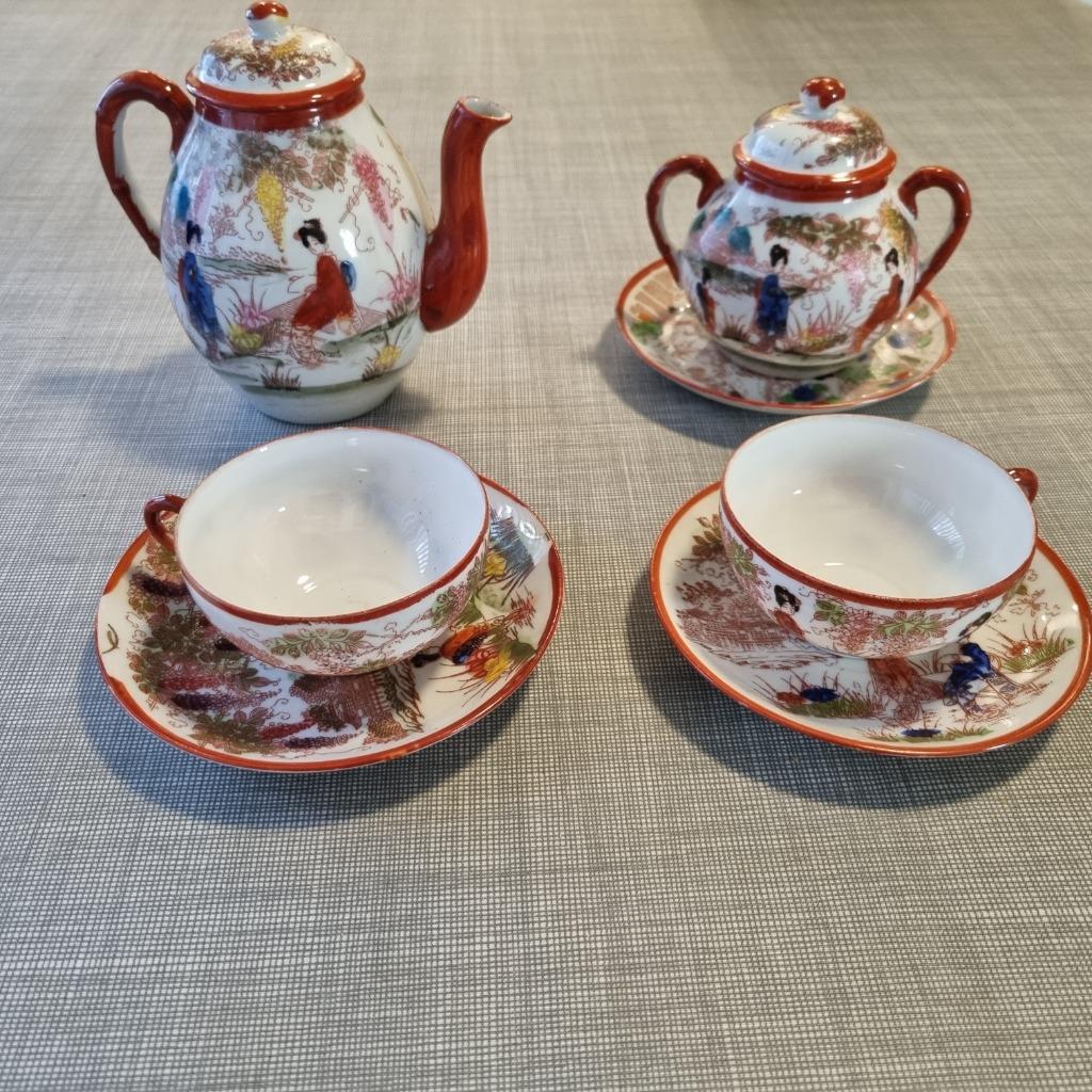 Japans theeserviesje, Enlèvement, Utilisé, Autres styles, Porcelaine