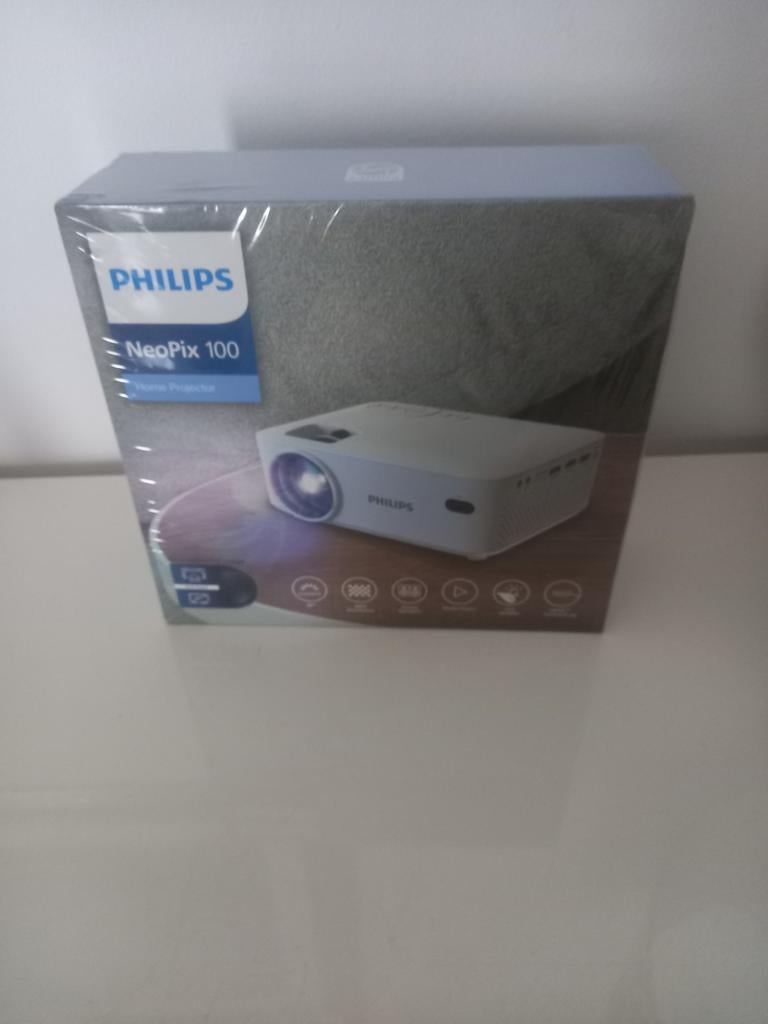 PROJECTEUR PHILIPS NeoPix 100 Vidéo projecteur Blanc, Enlèvement, Neuf
