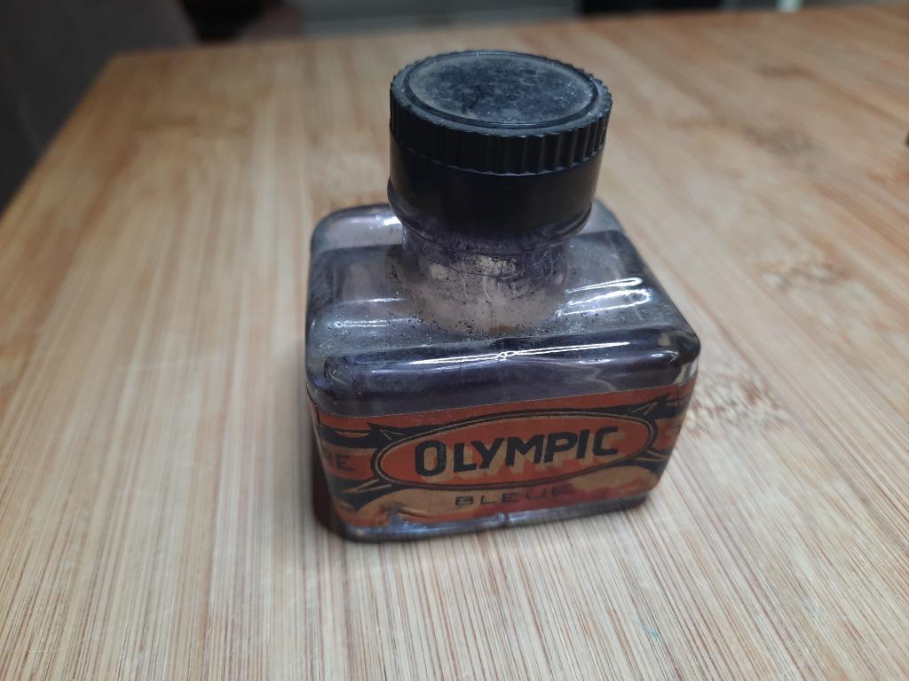 inktpotje Olympic glas, Antiek en Kunst, Ophalen of Verzenden