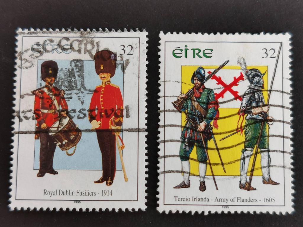 Irlande 1995 - Uniformes historiques de l'armée, Enlèvement ou Envoi, Irlande, Affranchi