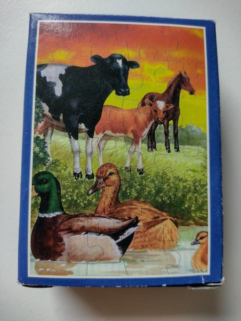 Mini puzzel dieren, Ophalen of Verzenden, 10 tot 50 stukjes, Zo goed als nieuw