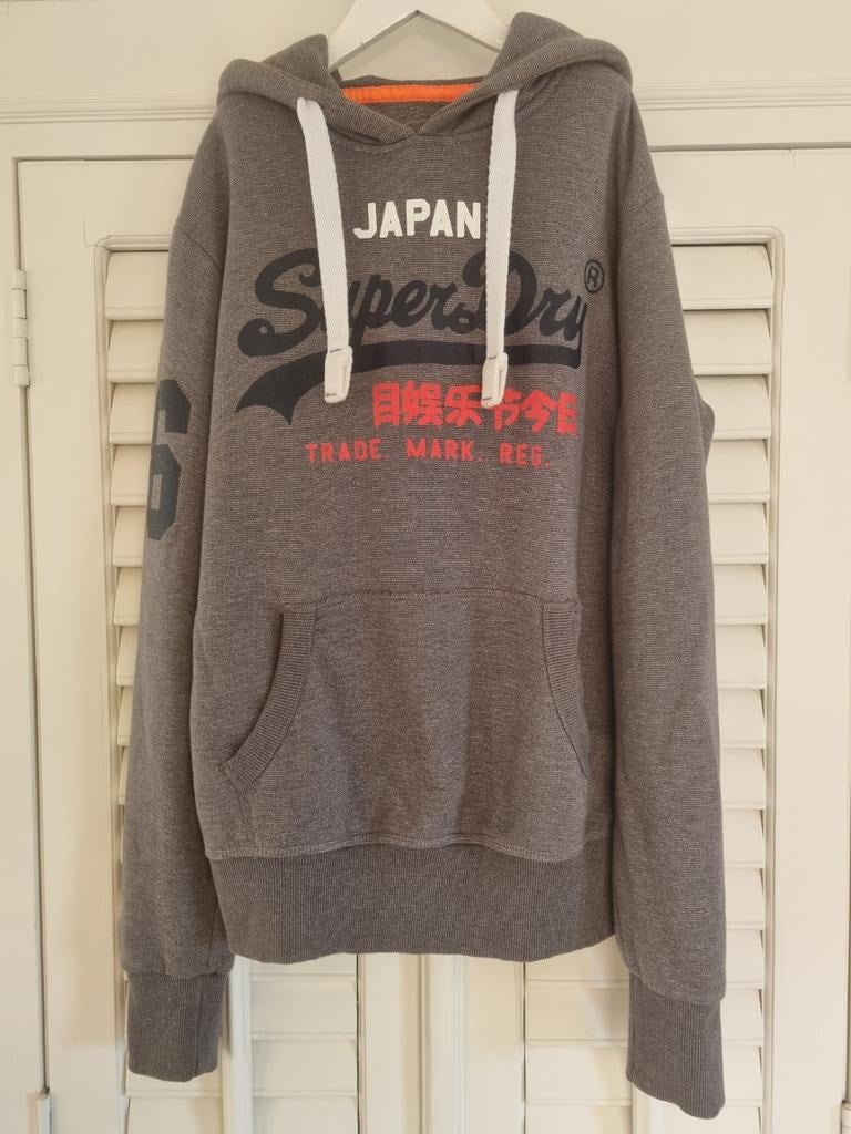 Hoodie Superdry maat XS, Gris, Enlèvement ou Envoi, Comme neuf, Taille 46 (S) ou plus petite
