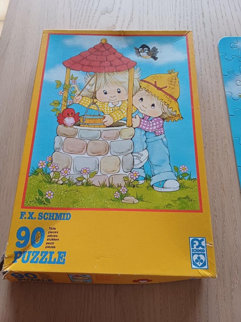 Puzzel F.X.Schmid. Bij de put ., Ophalen of Verzenden, Meer dan 50 stukjes, Gebruikt, 4 tot 6 jaar