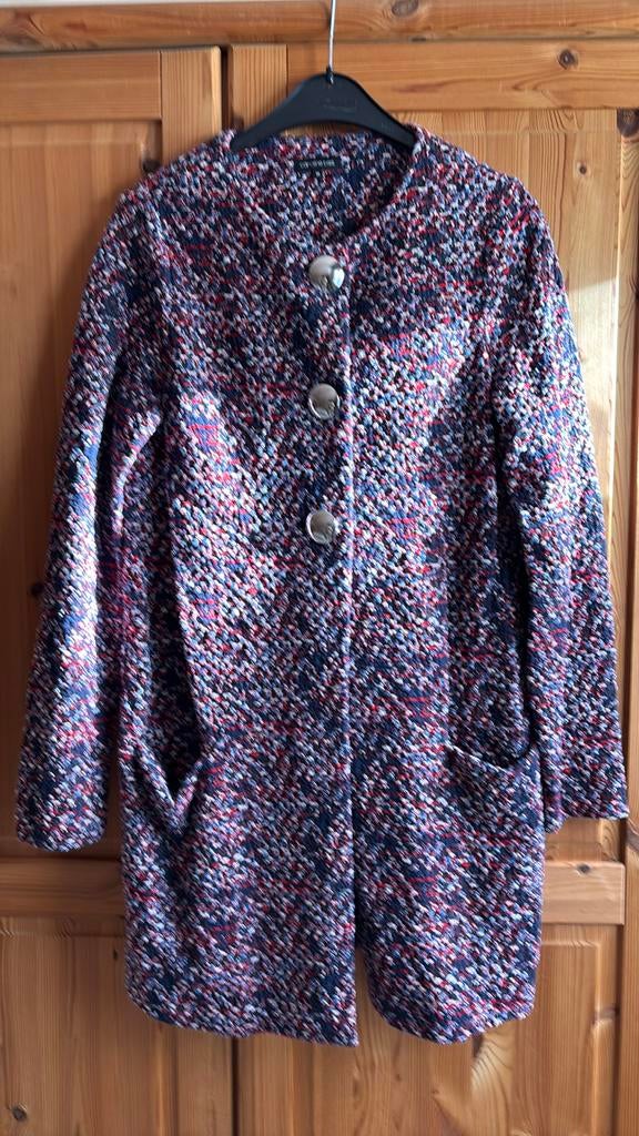 Caroline Biss vest 38 blauw wit rood, Ophalen of Verzenden, Zo goed als nieuw