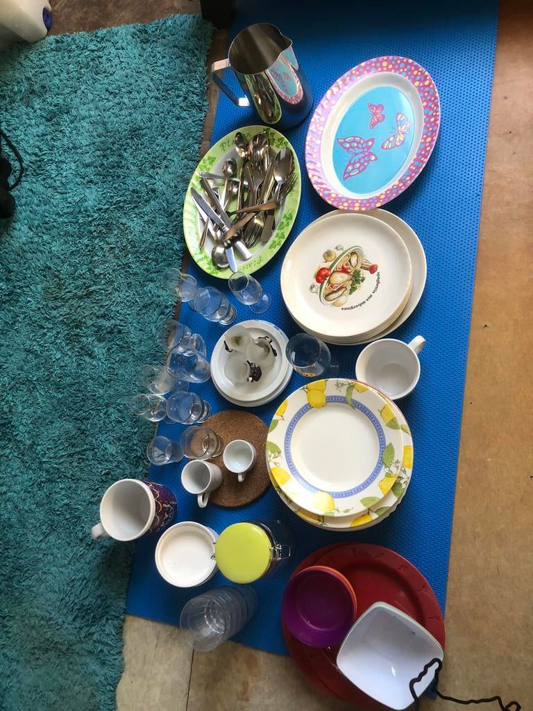 Gros lot de vaisselle vintage, Enlèvement, Utilisé, Autres styles, Service complet