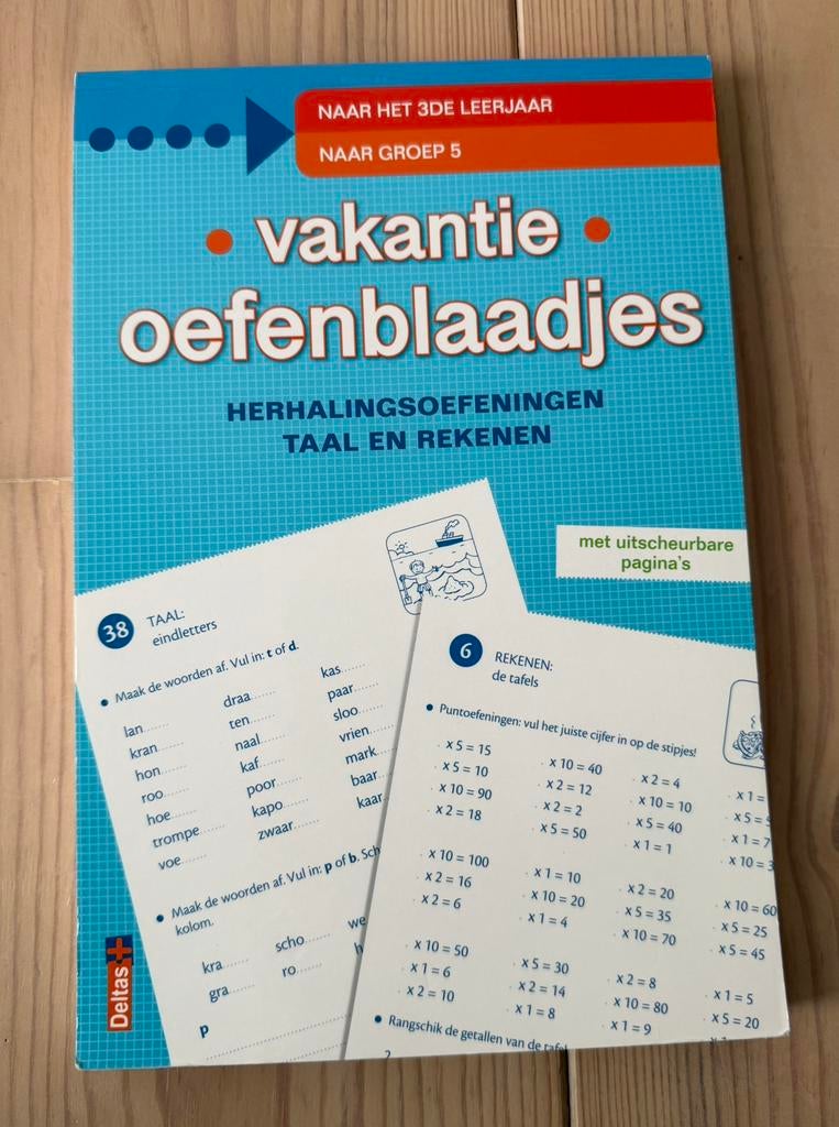 Deltas, vakantie oefenblaadjes, Enlèvement ou Envoi, Neuf, Langue et Lecture