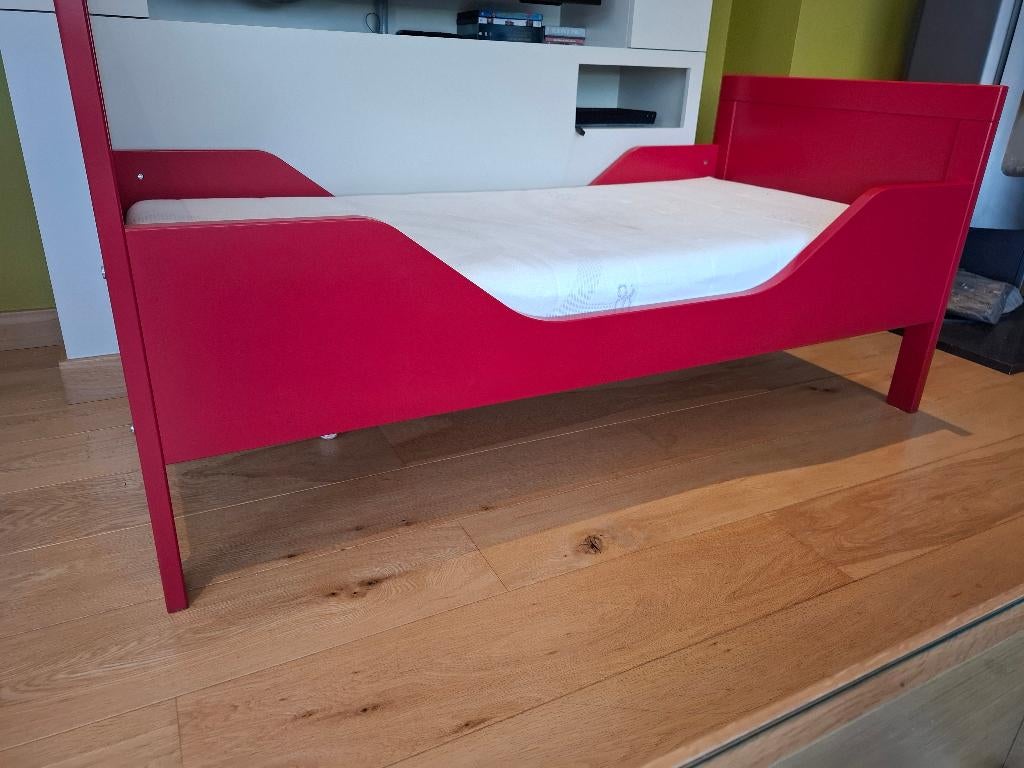 Juniorbedje Bopita + matras Aegis, Gebruikt, 70 tot 85 cm, 140 tot 160 cm, Ophalen
