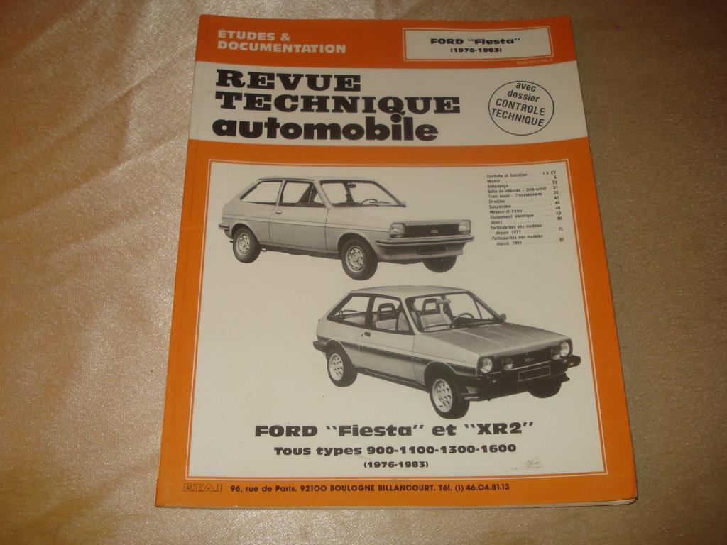 Ancienne Revue Technique Automobile Ford Fiesta & XR2 1976, Auto diversen, Handleidingen en Instructieboekjes, Ophalen of Verzenden