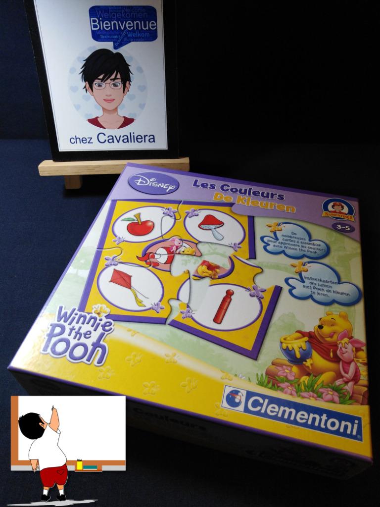 Jeu éducatif bilingue FR/NL- Winnie l'Ourson - Les Couleurs, Enlèvement ou Envoi, Puzzles