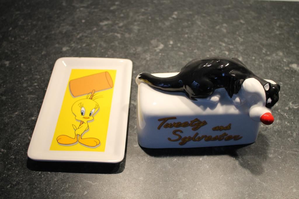 Tweety en Sylvester botervlootje, Ophalen of Verzenden, Gebruikt