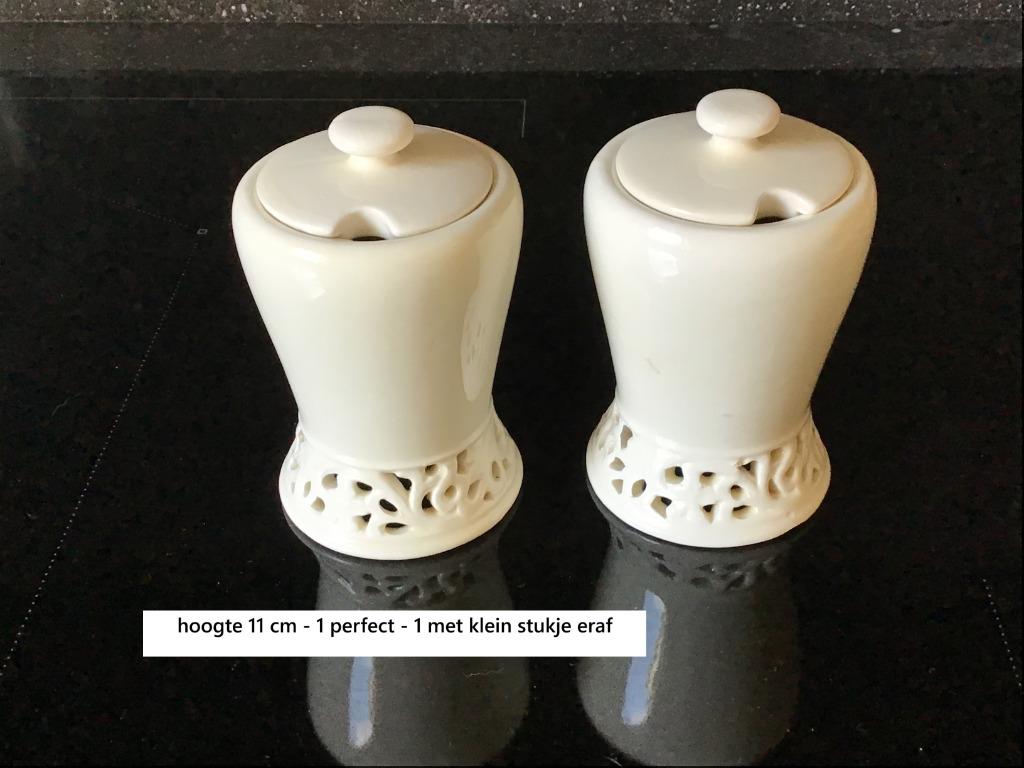 2 potjes arts de table, Huis en Inrichting, Ophalen of Verzenden, Gebruikt, Keramiek, Overige typen