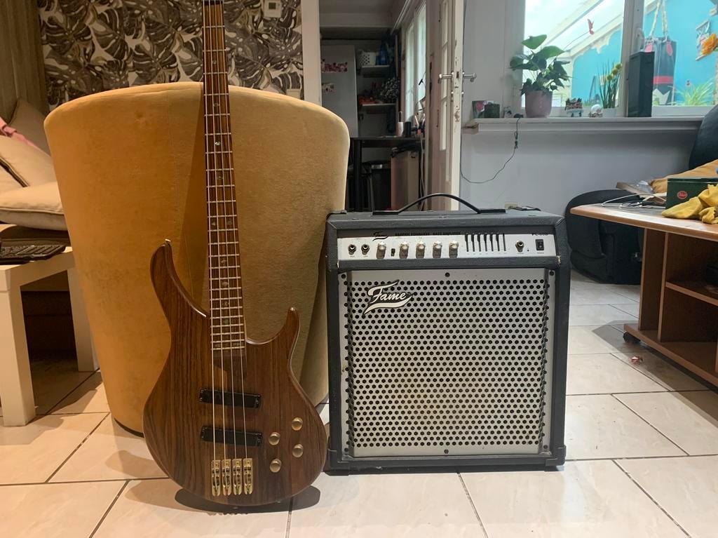 Electric Bass Guitar and Amplifier, Muziek en Instrumenten, Ophalen, Gebruikt, Elektrisch