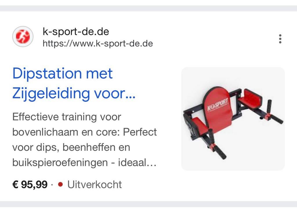 Dipstation, dip station, Ophalen, Nieuw, Buik, Oprekstang